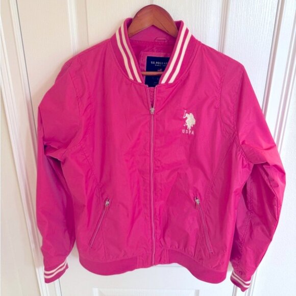 U.S. Polo Assn. Pink Varsity Jacket in Women’s Size XXL - Picture 8 of 16